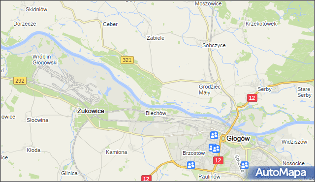 mapa Rapocin, Rapocin na mapie Targeo