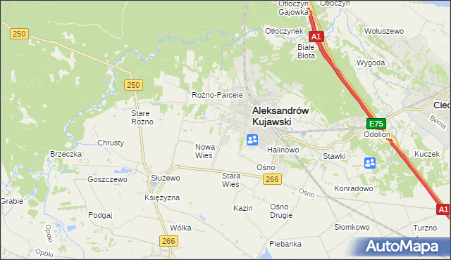 mapa Rudunki gmina Aleksandrów Kujawski, Rudunki gmina Aleksandrów Kujawski na mapie Targeo