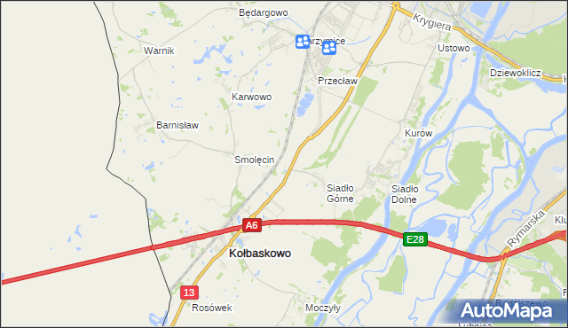 mapa Smętowice, Smętowice na mapie Targeo