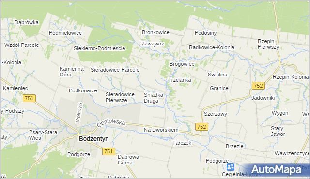 mapa Śniadka Trzecia, Śniadka Trzecia na mapie Targeo