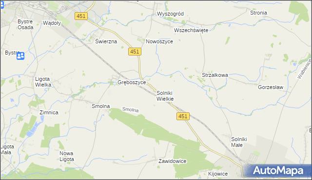 mapa Solniki Wielkie, Solniki Wielkie na mapie Targeo