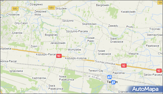 mapa Stare Paski, Stare Paski na mapie Targeo