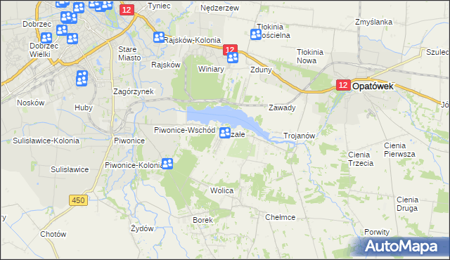 mapa Szałe, Szałe na mapie Targeo