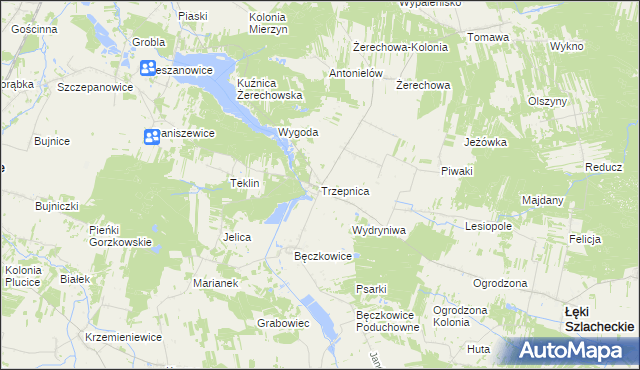 mapa Trzepnica, Trzepnica na mapie Targeo