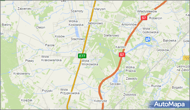 mapa Warszawianka, Warszawianka na mapie Targeo