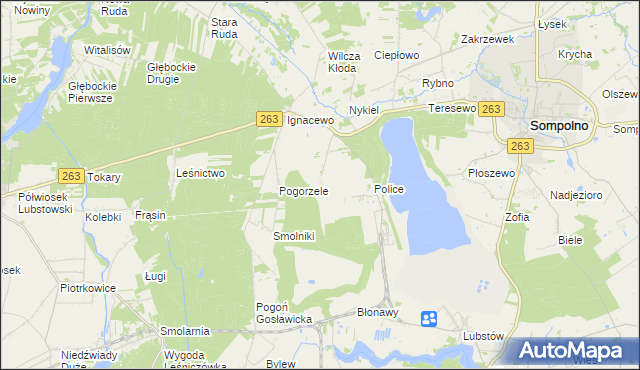 mapa Wierzelin, Wierzelin na mapie Targeo