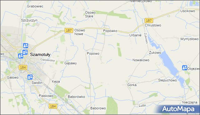 mapa Wychowaniec, Wychowaniec na mapie Targeo