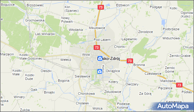 mapa Busko-Zdrój, Busko-Zdrój na mapie Targeo