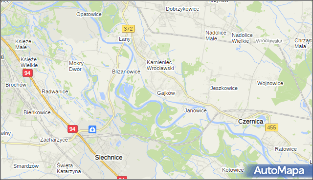 mapa Gajków, Gajków na mapie Targeo