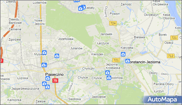 mapa Kierszek, Kierszek na mapie Targeo