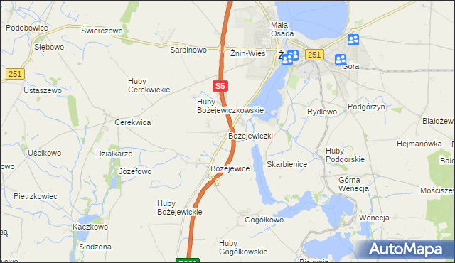 mapa Bożejewiczki, Bożejewiczki na mapie Targeo