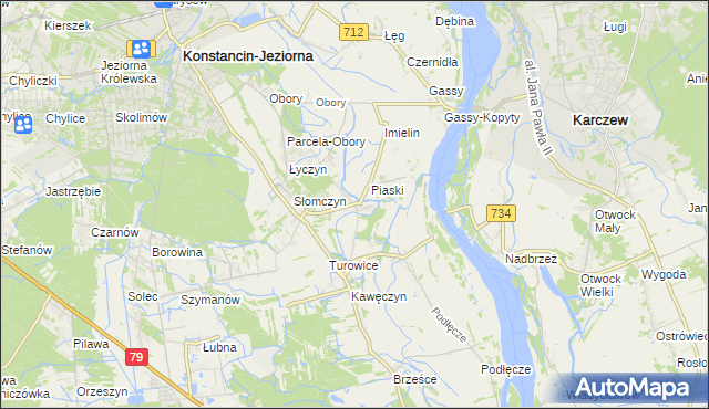 mapa Cieciszew, Cieciszew na mapie Targeo