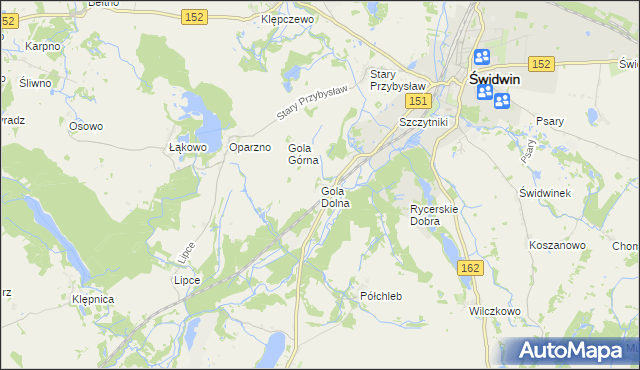 mapa Gola Dolna, Gola Dolna na mapie Targeo
