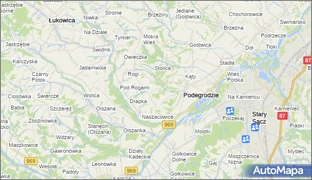 mapa Juraszowa, Juraszowa na mapie Targeo