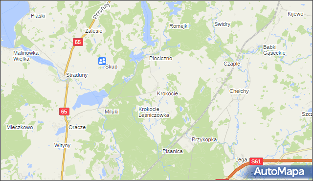 mapa Krokocie, Krokocie na mapie Targeo