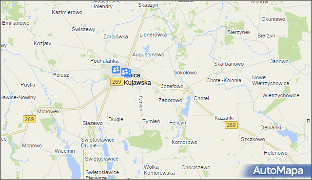 mapa Podtymień, Podtymień na mapie Targeo