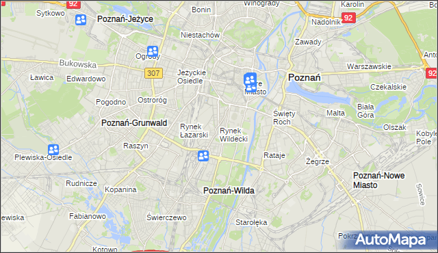 mapa Rynek Wildecki, Rynek Wildecki na mapie Targeo