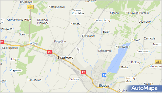 mapa Słomczyce-Huby, Słomczyce-Huby na mapie Targeo