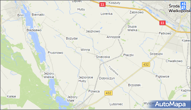 mapa Śnieciska, Śnieciska na mapie Targeo