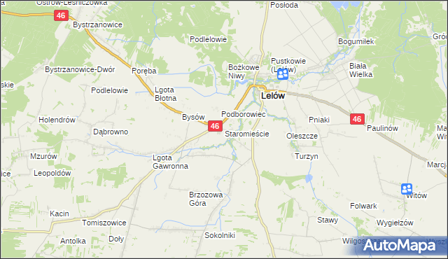 mapa Staromieście, Staromieście na mapie Targeo