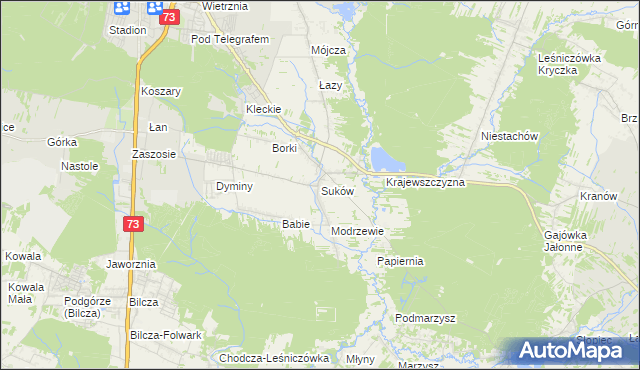 mapa Suków gmina Daleszyce, Suków gmina Daleszyce na mapie Targeo