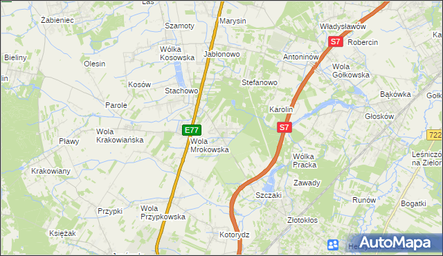 mapa Warszawianka, Warszawianka na mapie Targeo