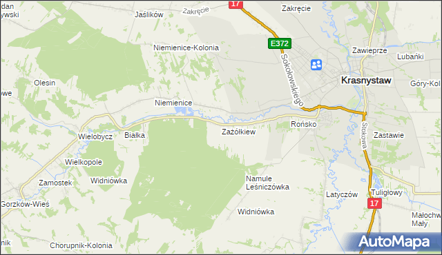 mapa Zażółkiew, Zażółkiew na mapie Targeo