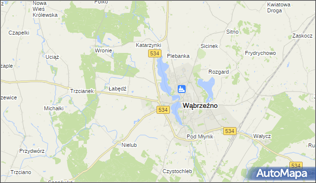 mapa Cymbark, Cymbark na mapie Targeo