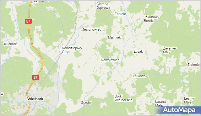 mapa Nowojowiec, Nowojowiec na mapie Targeo