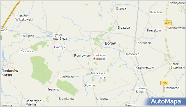 mapa Piotrków Borowski, Piotrków Borowski na mapie Targeo