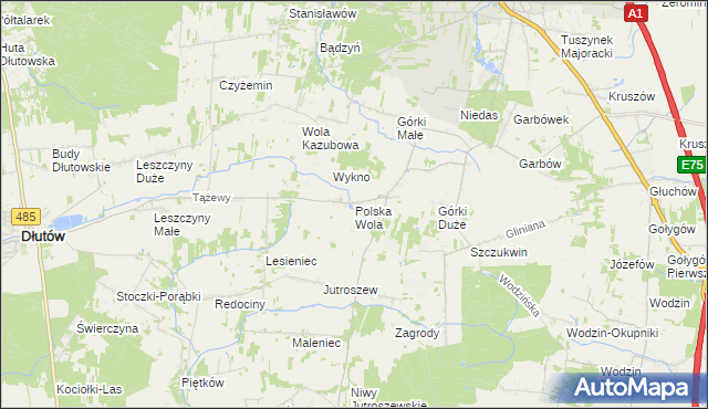 mapa Polska Wola, Polska Wola na mapie Targeo