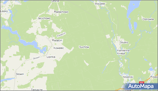 mapa Suchów, Suchów na mapie Targeo