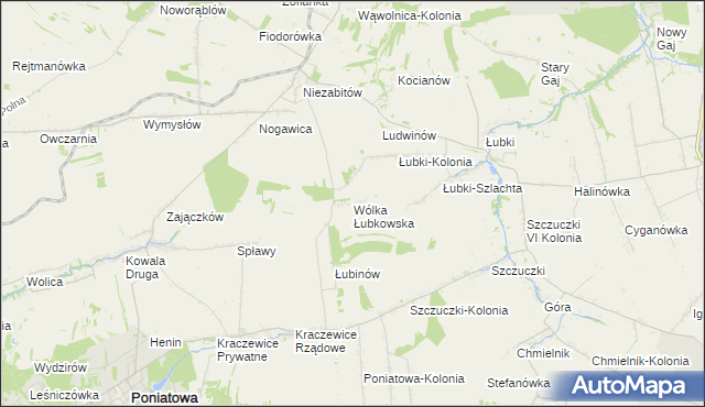 mapa Wólka Łubkowska, Wólka Łubkowska na mapie Targeo