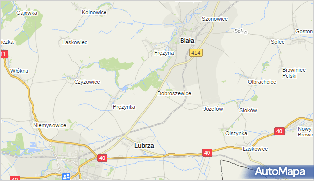 mapa Dobroszewice, Dobroszewice na mapie Targeo