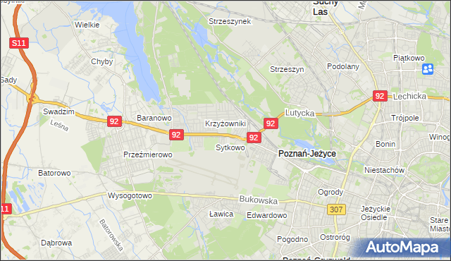 mapa Smochowice, Smochowice na mapie Targeo