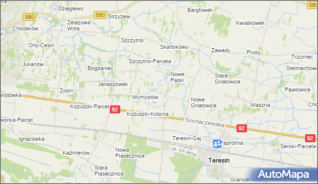 mapa Stare Paski, Stare Paski na mapie Targeo