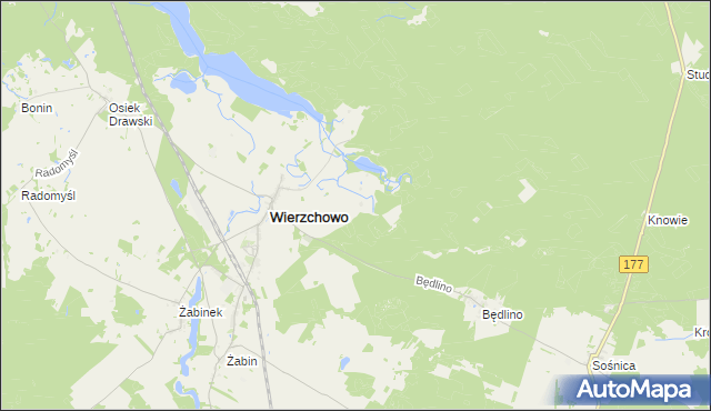 mapa Wierzchówko, Wierzchówko na mapie Targeo