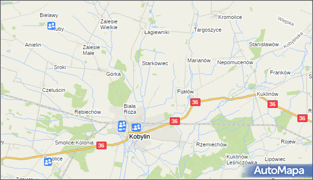 mapa Berdychów, Berdychów na mapie Targeo