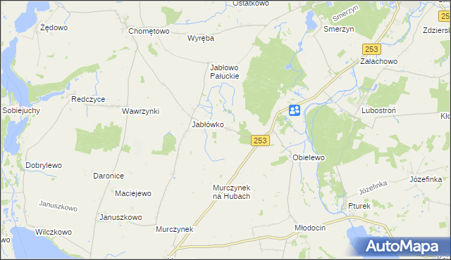 mapa Buszkowo gmina Łabiszyn, Buszkowo gmina Łabiszyn na mapie Targeo