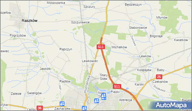 mapa Franklinów, Franklinów na mapie Targeo