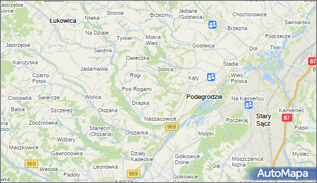 mapa Juraszowa, Juraszowa na mapie Targeo