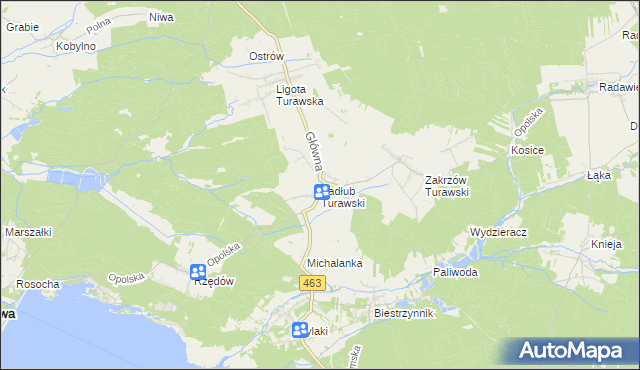 mapa Kadłub Turawski, Kadłub Turawski na mapie Targeo
