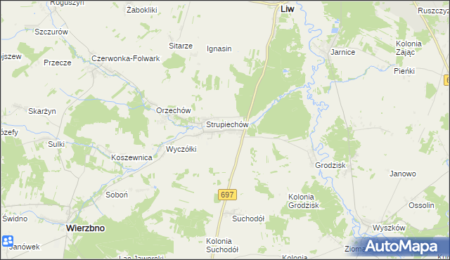 mapa Karczewiec, Karczewiec na mapie Targeo