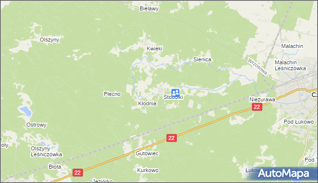 mapa Krzyż gmina Czersk, Krzyż gmina Czersk na mapie Targeo