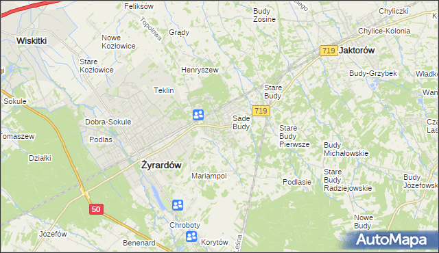 mapa Międzyborów, Międzyborów na mapie Targeo