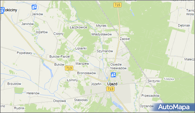 mapa Niewiadów PGR, Niewiadów PGR na mapie Targeo