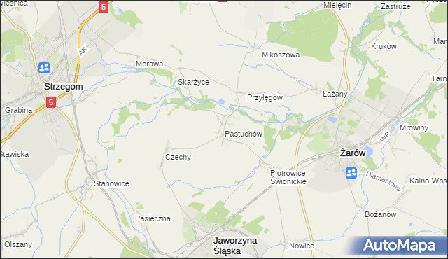 mapa Pastuchów, Pastuchów na mapie Targeo