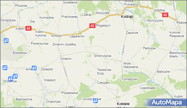 mapa Smotryszów, Smotryszów na mapie Targeo