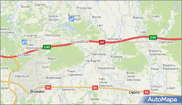 mapa Sterkowiec, Sterkowiec na mapie Targeo
