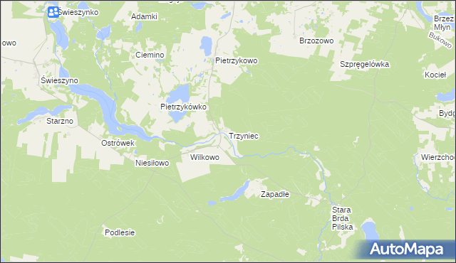 mapa Trzyniec, Trzyniec na mapie Targeo